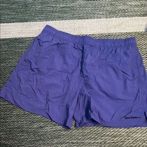 Purple Quick-Dry Swim Trunks with Elastic Waistband